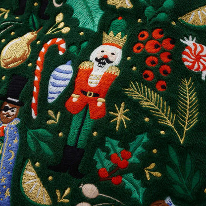 Rifle Paper Co. Nutcracker Embroidered Stocking