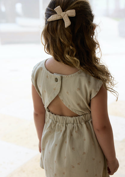 Rylee + Cru Denim Mini Dress - Ditsy Sand
