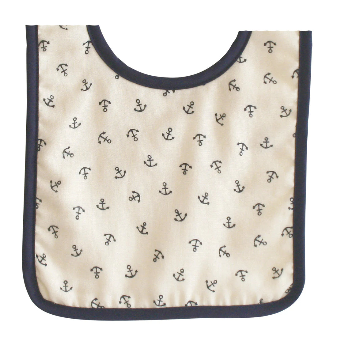 Alimrose Baby Bib - Navy Anchor
