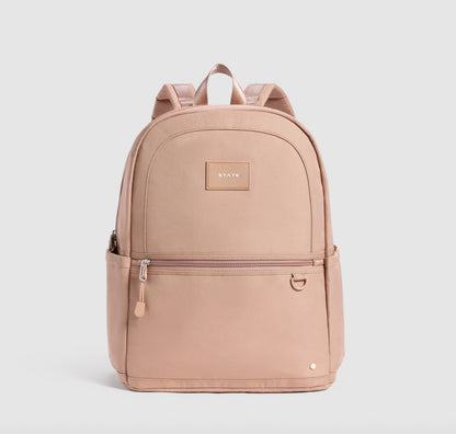 State Bags Kane Double Pocket Backpack - Mocha