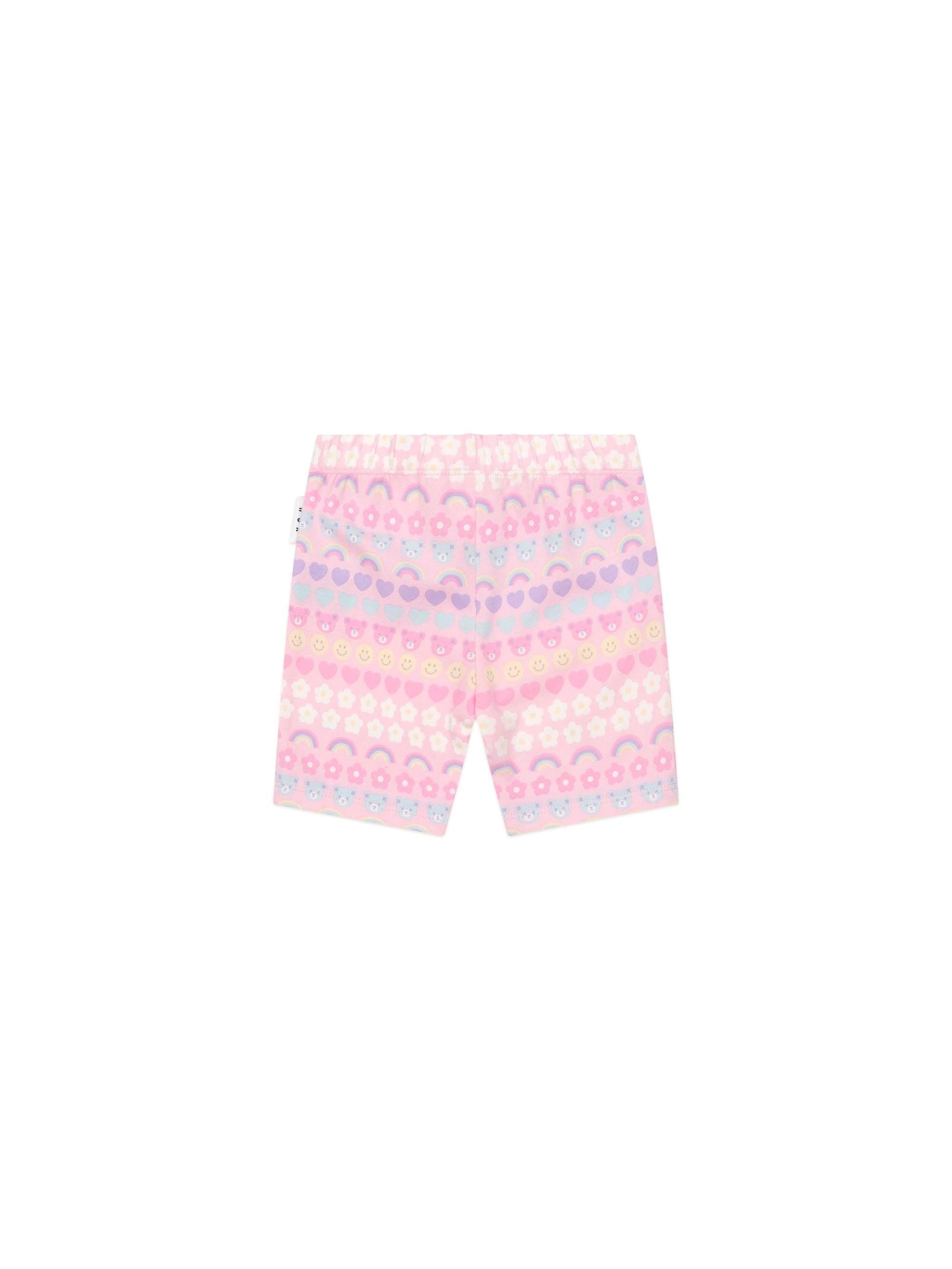 Huxbaby Emoji Rainbow Bike Short - Multi