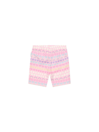 Huxbaby Emoji Rainbow Bike Short - Multi
