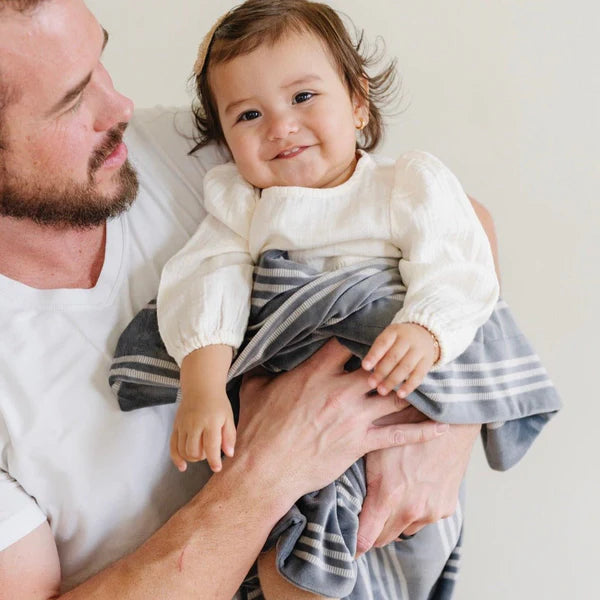 Saranoni Minky Stretch Receiving Blankets - Stripe