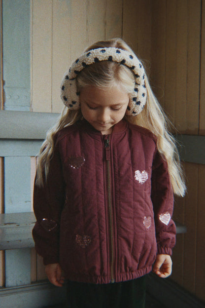 Konges Sløjd Juno Sequin Bomber Jacket - Decadent Chocolate