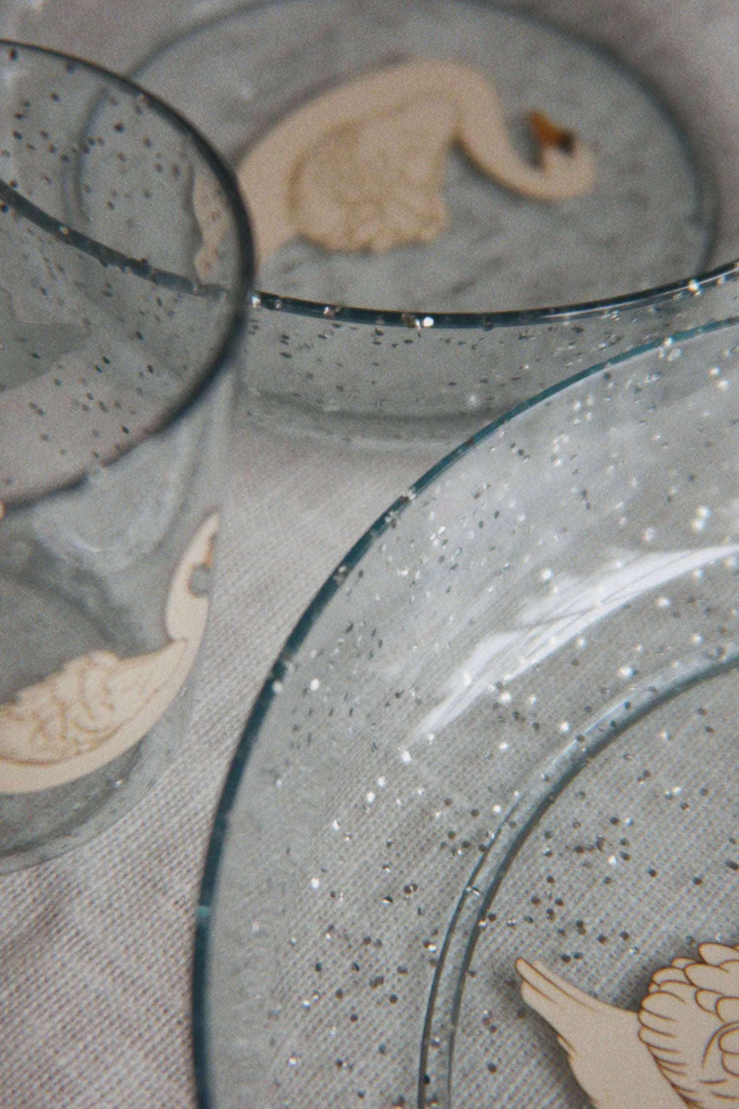 Konges Sløjd Sparkly Dinner Set - Swan Blue