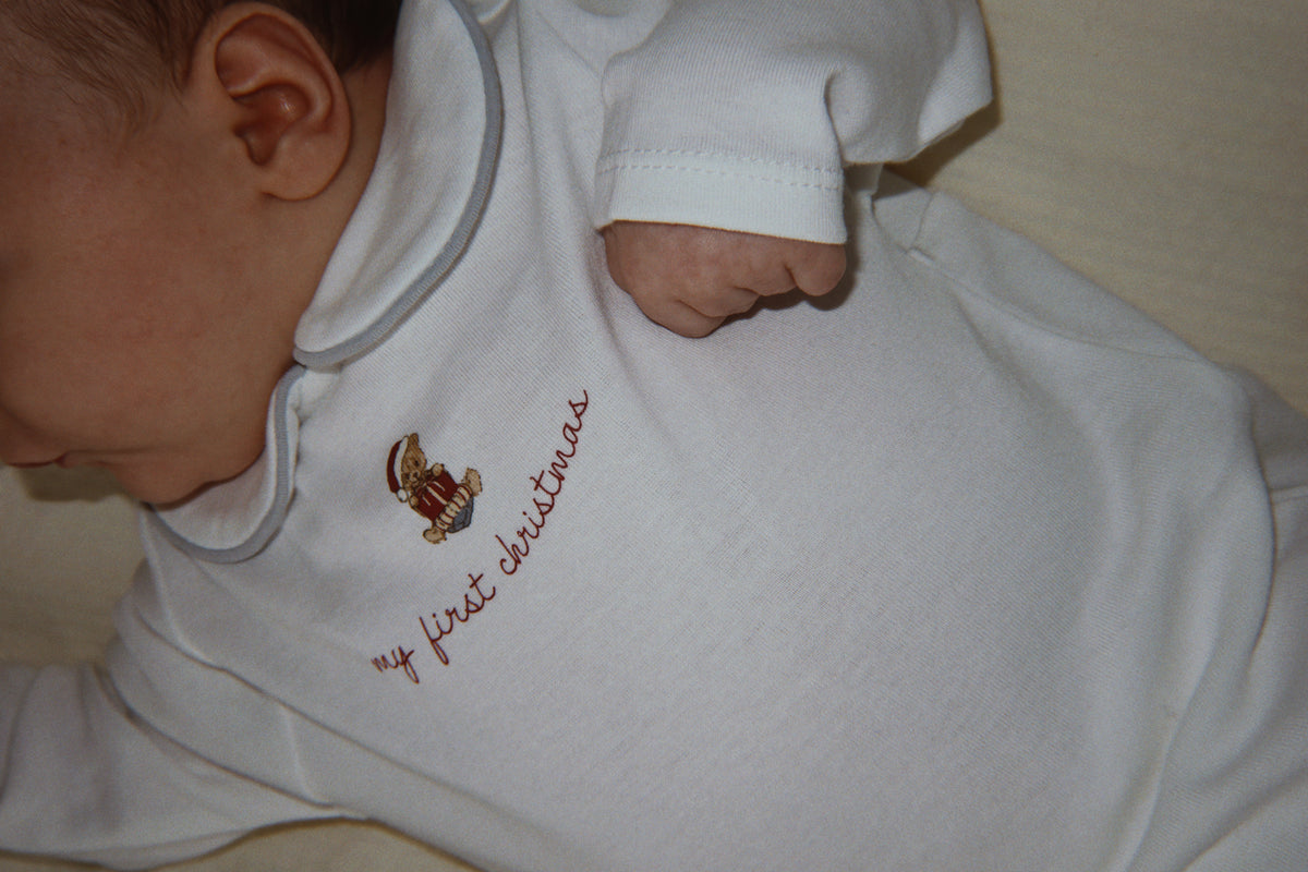 Konges Sløjd My First Christmas Onesie Gots - Optic White
