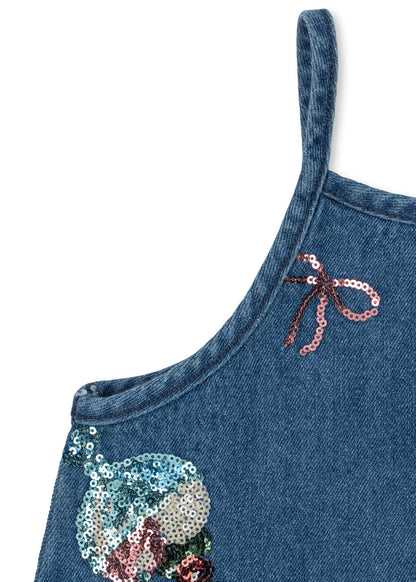 Konges Sløjd Magot Sequin Strap Dress GOTS - Gelato