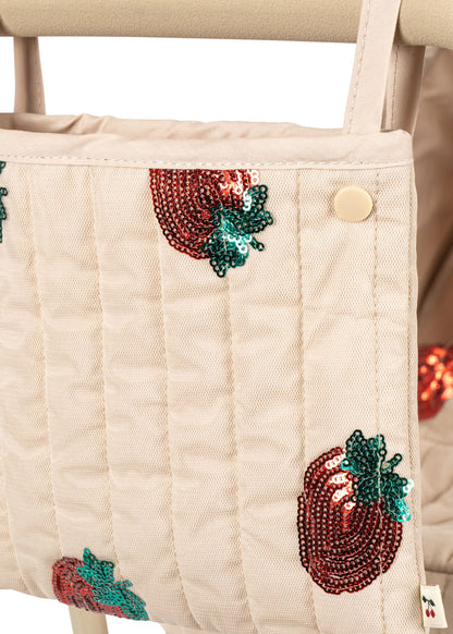 Konges Sløjd Minnie Tulle Doll Pram - Strawberry