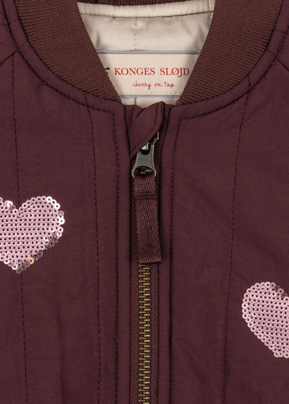 Konges Sløjd Juno Sequin Bomber Jacket - Decadent Chocolate