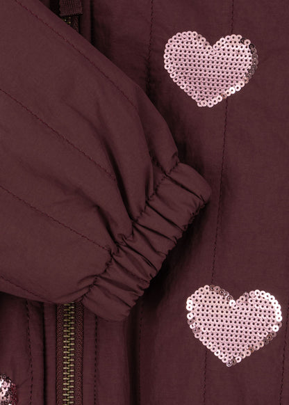 Konges Sløjd Juno Sequin Bomber Jacket - Decadent Chocolate