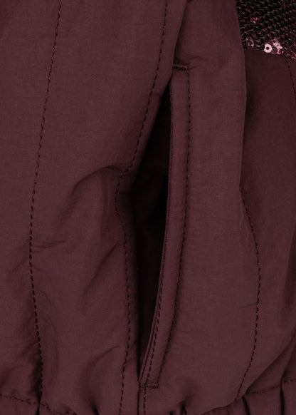 Konges Sløjd Juno Sequin Bomber Jacket - Decadent Chocolate