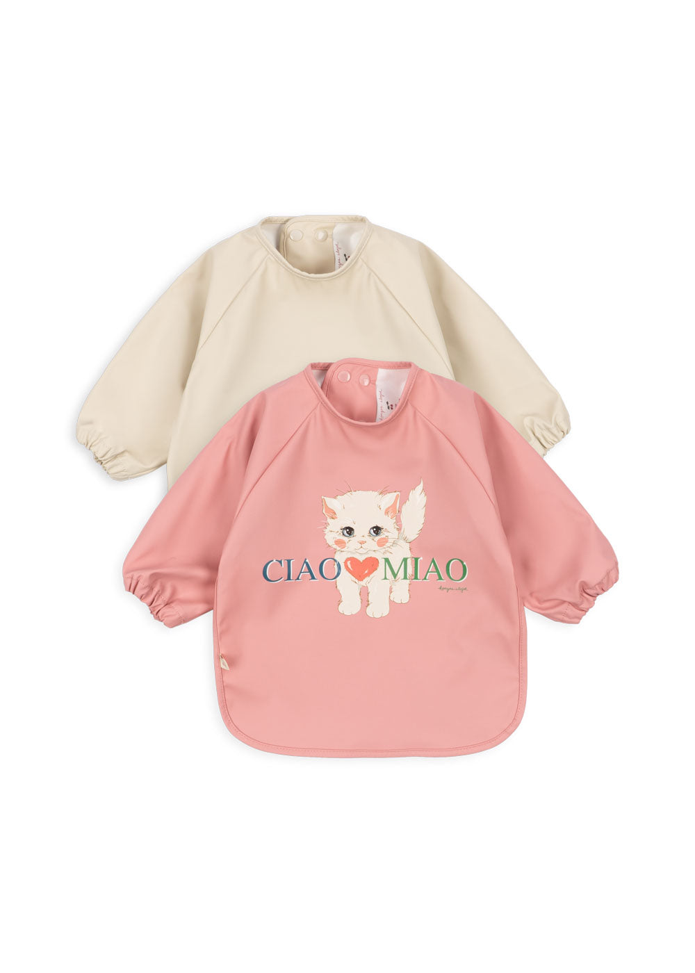 Konges Sløjd 2 Pack Dinner Bib With Sleeves - Ciao Miao