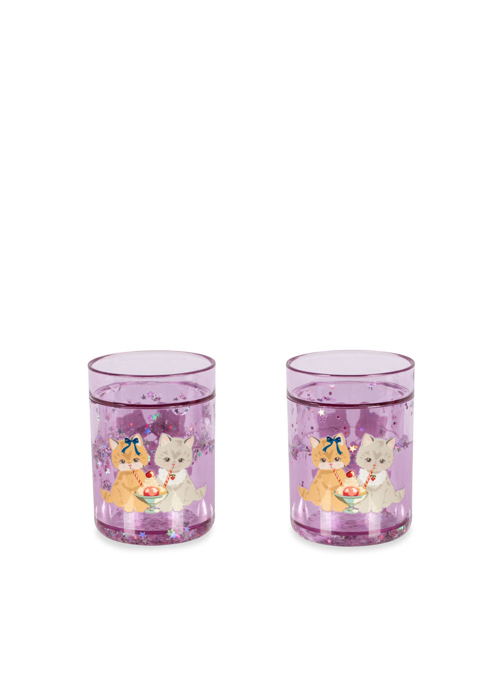 Konges Sløjd 2 pack Glitter Cups - Kitty Gelateria