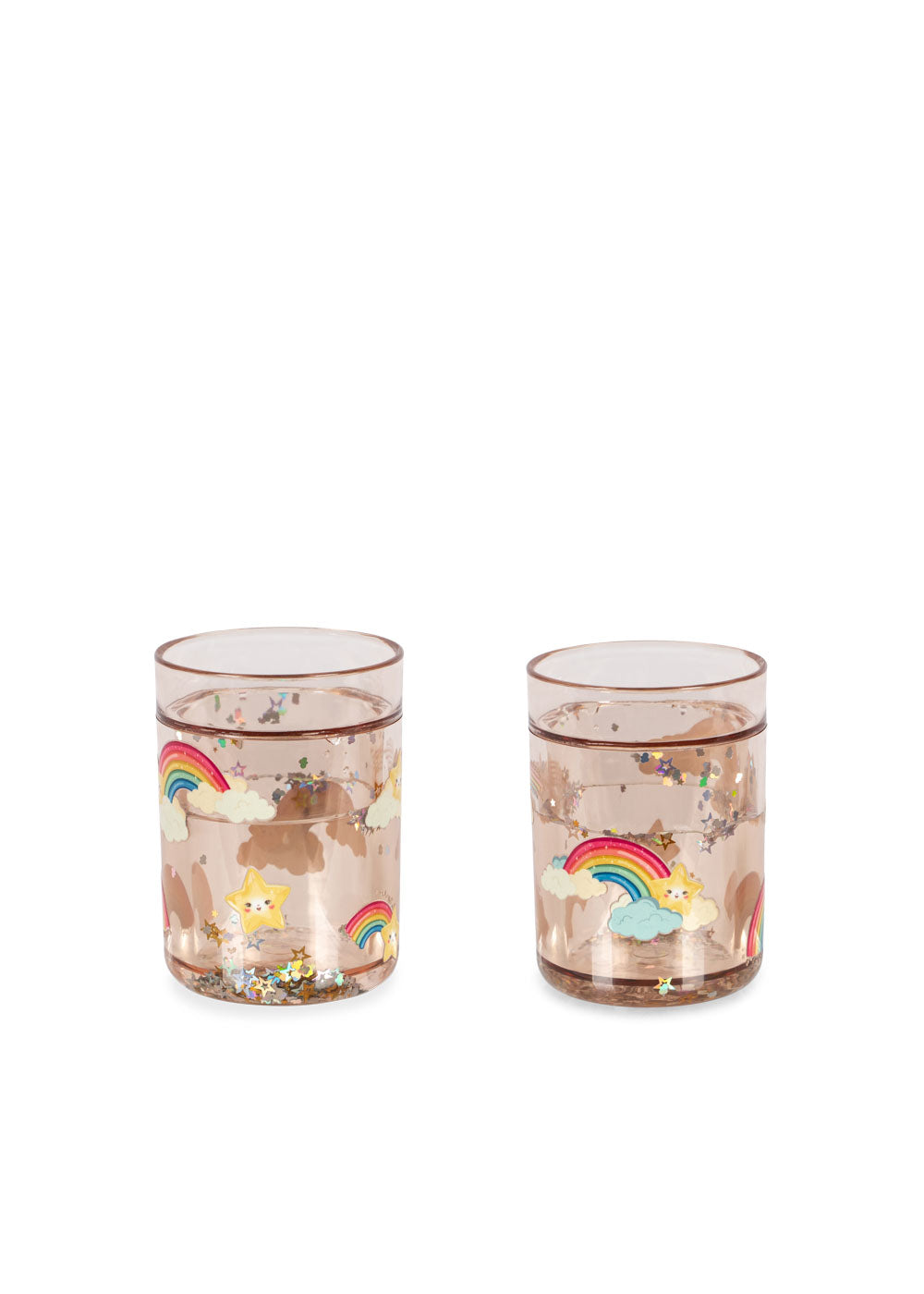 Konges Sløjd 2 pack Glitter Cups - Rainbow