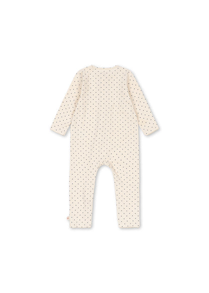 Konges Sløjd Basic Zip Onesie Gots - Blue Dot
