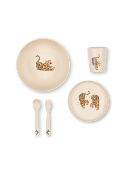 Konges Sløjd Dinner Set - Tiger Ruggito