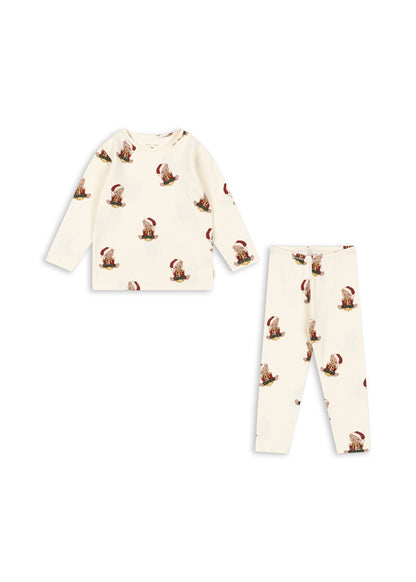 Konges Sløjd Basic Blouse/Pants Set Gots - Teddy Bear
