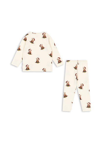 Konges Sløjd Basic Blouse/Pants Set Gots - Teddy Bear