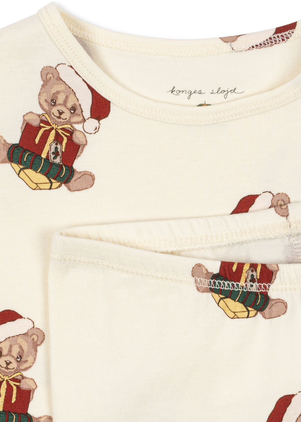 Konges Sløjd Basic Blouse/Pants Set Gots - Teddy Bear