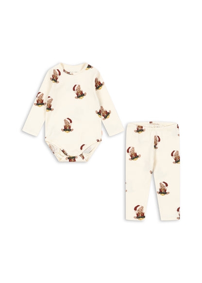 Konges Sløjd Basic Body/Pants Set Gots - Teddy Bear