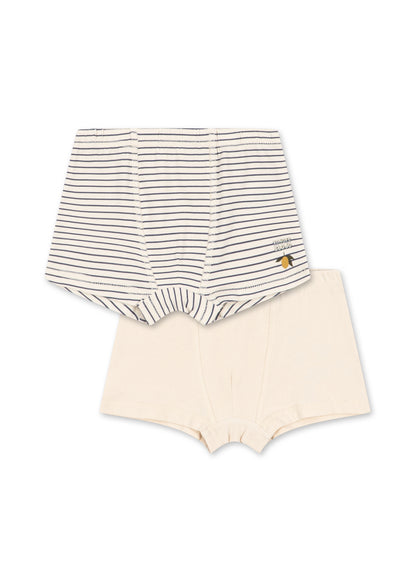 Konges Sløjd Basic 2 Pack Boy Boxers Gots - Blue Stripe