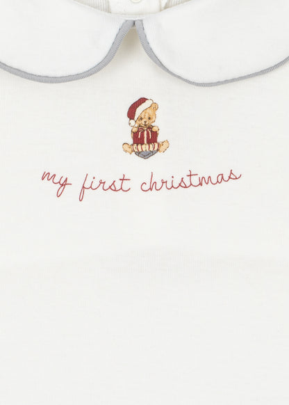 Konges Sløjd My First Christmas Onesie Gots - Optic White