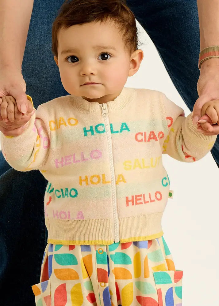 Bonnie Mob Portofino Hello Cardigan - Rainbow