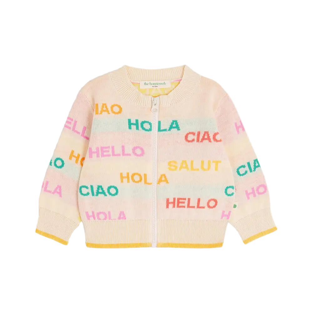 Bonnie Mob Portofino Hello Cardigan - Rainbow