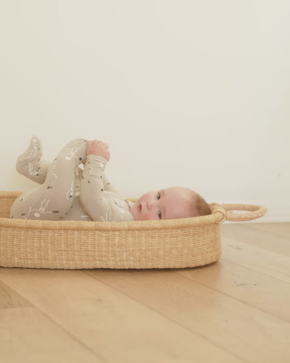 Quincy Mae Bamboo Zip Footie - Skeletons