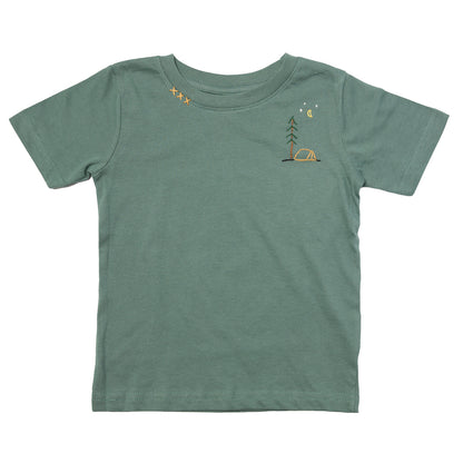 Sweet Olive Street  Camping Tee - Basil Green