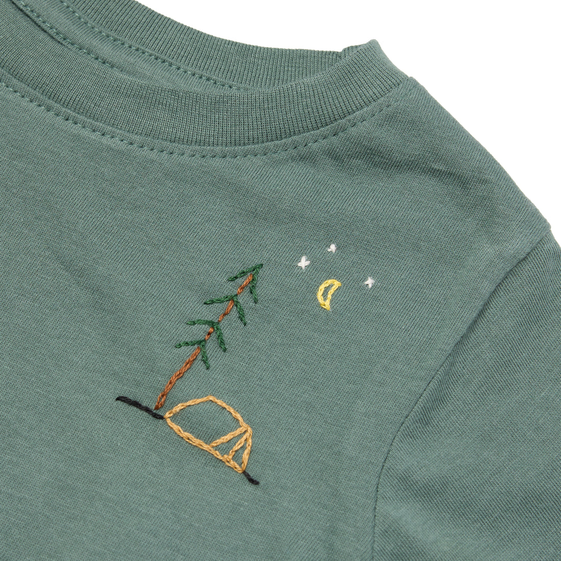 Sweet Olive Street  Camping Tee - Basil Green