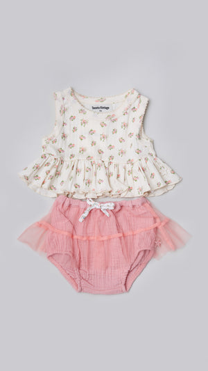 Tocoto Vintage Tulle Bloomer - Pink