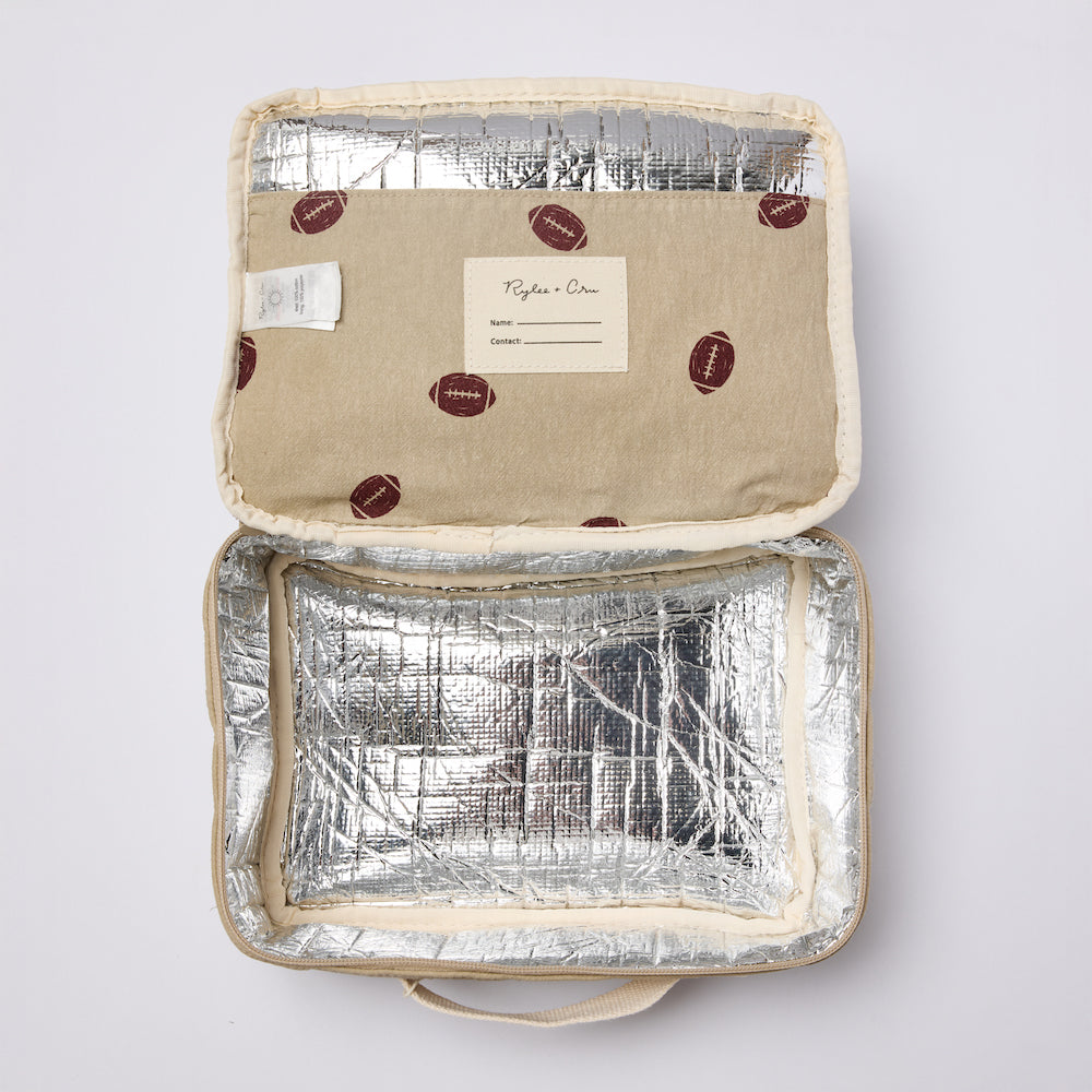 Rylee + Cru Lunch Bag - Footballs