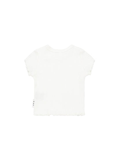 Huxbaby Almond Milk Rib Tee - Almond Milk