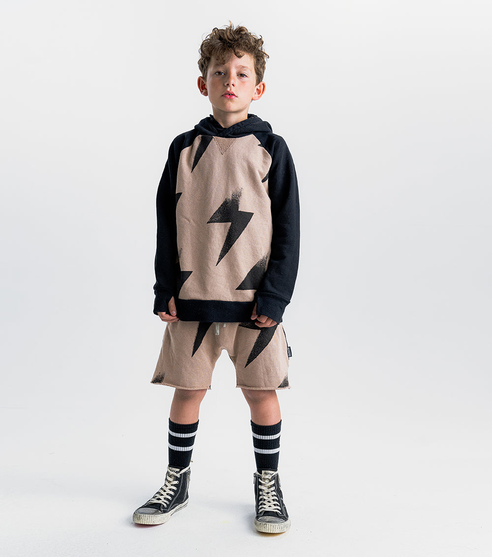 Nununu Bolts Hoodie - Black/Wood