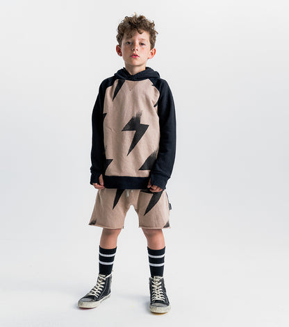 Nununu Bolts Hoodie - Black/Wood