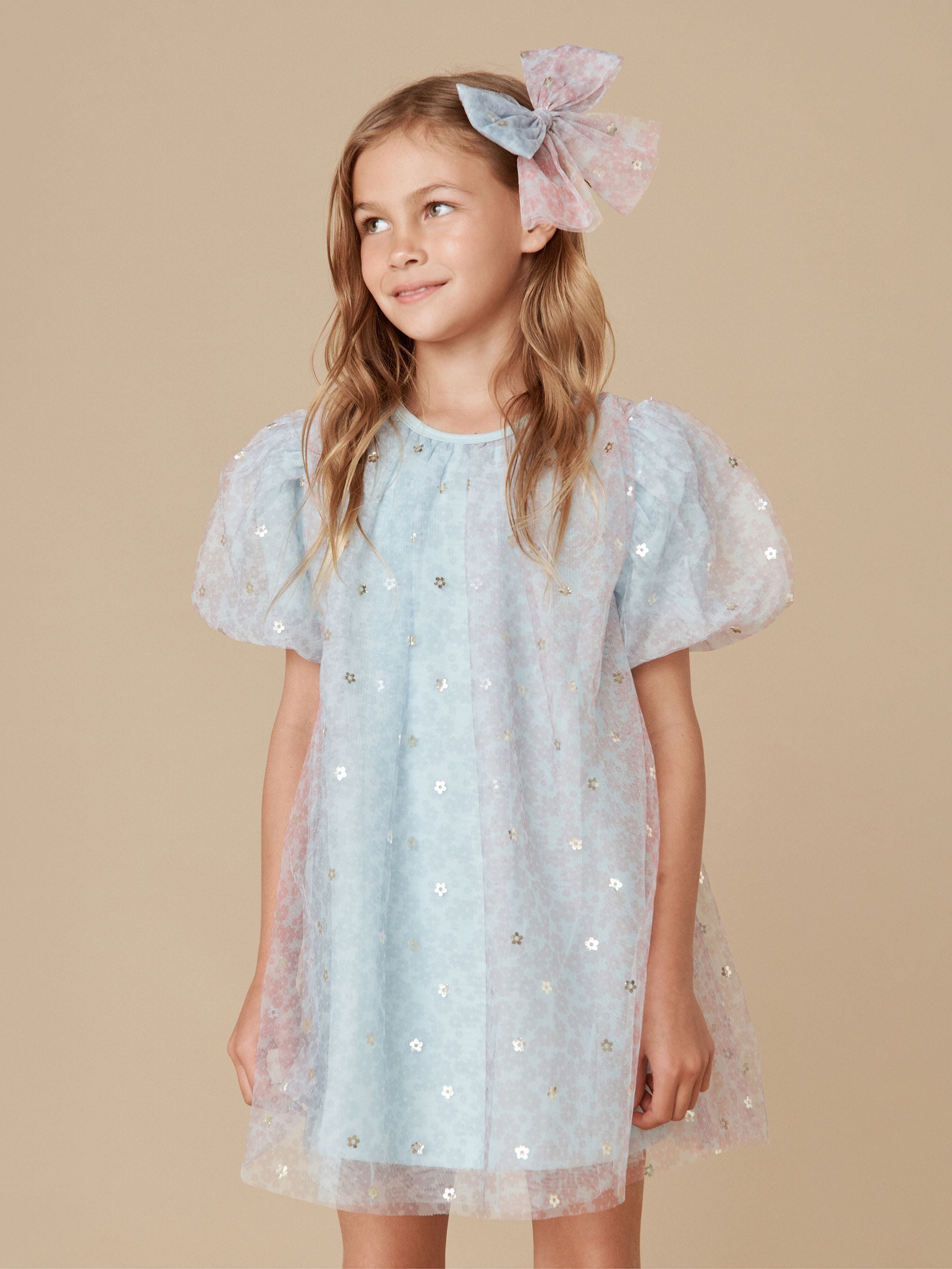 Huxbaby Party Dress - Rainbow Flower Tulle