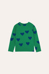 The Campamento Blue Hearts Kids Long Sleeve T-shirt - Green