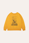 The Campamento Snoopy & Charlie Brown Oversized Kids Sweatshirt - Yellow