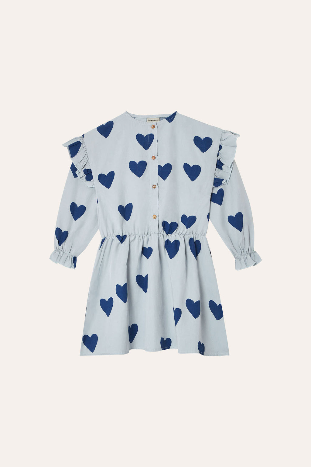 The Campamento Hearts Kids Dress - Blue