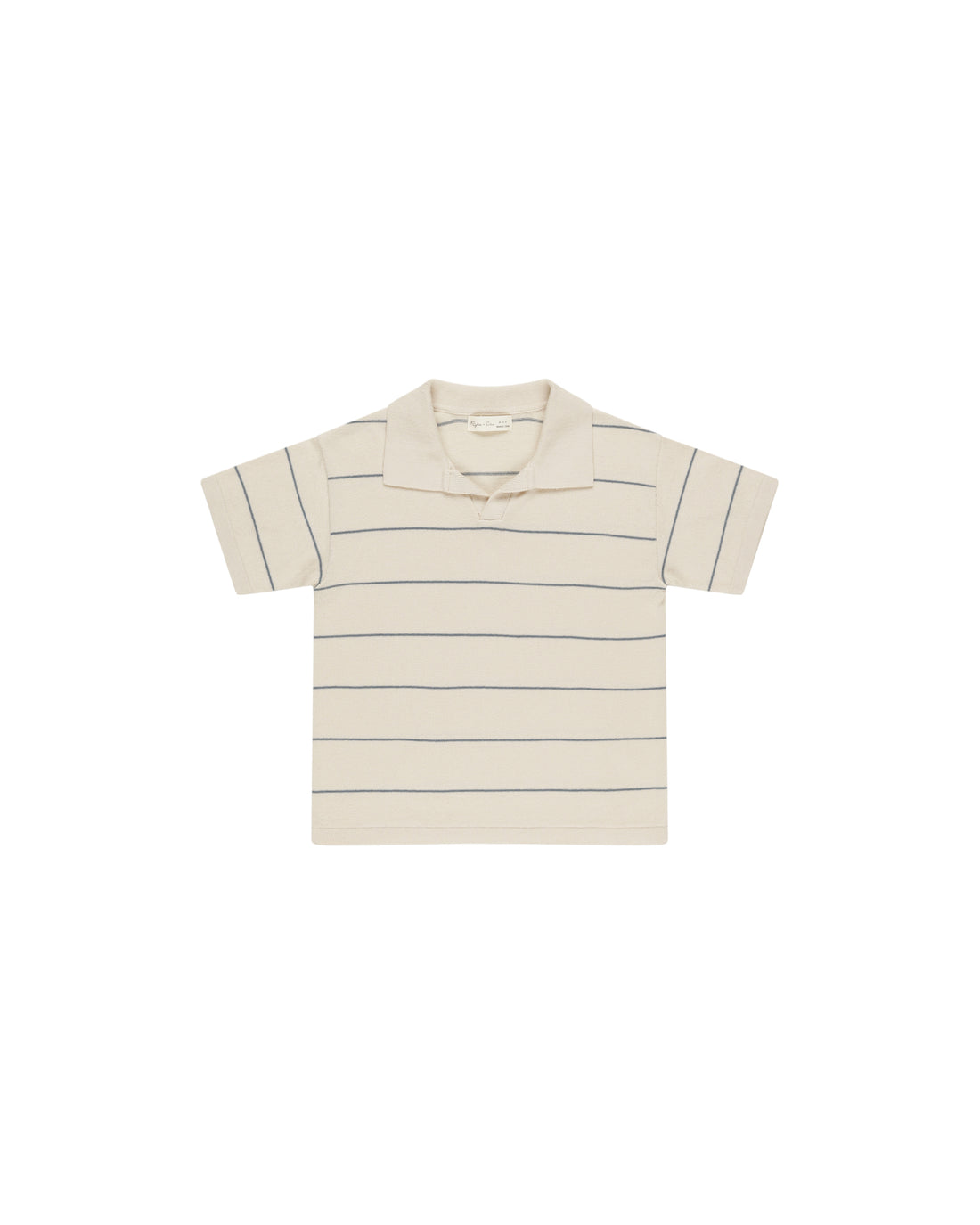 Rylee + Cru Chandler Knit Polo - Blue Stripe