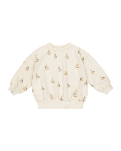 Rylee + Cru Sweatshirt - Sailboats