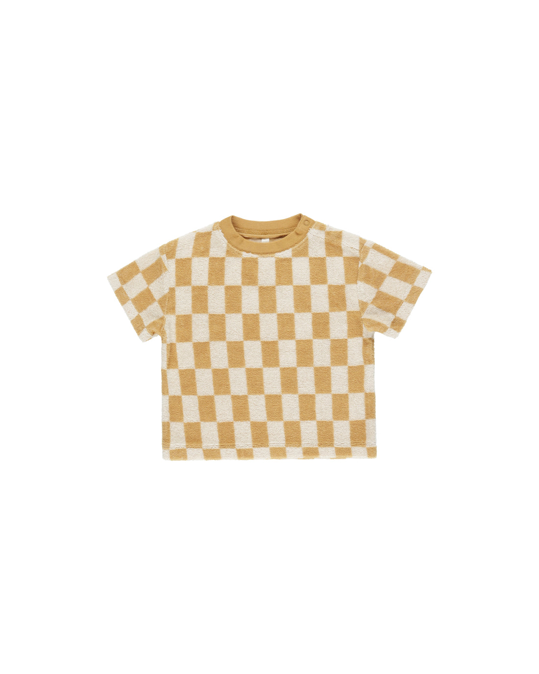 Rylee + Cru Relaxed Tee - Marigold Check