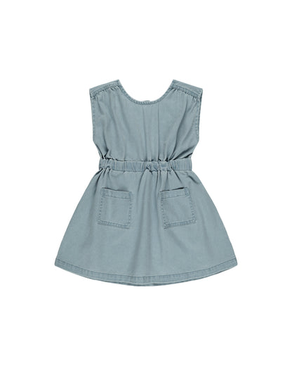 Rylee + Cru Denim Mini Dress - Ocean