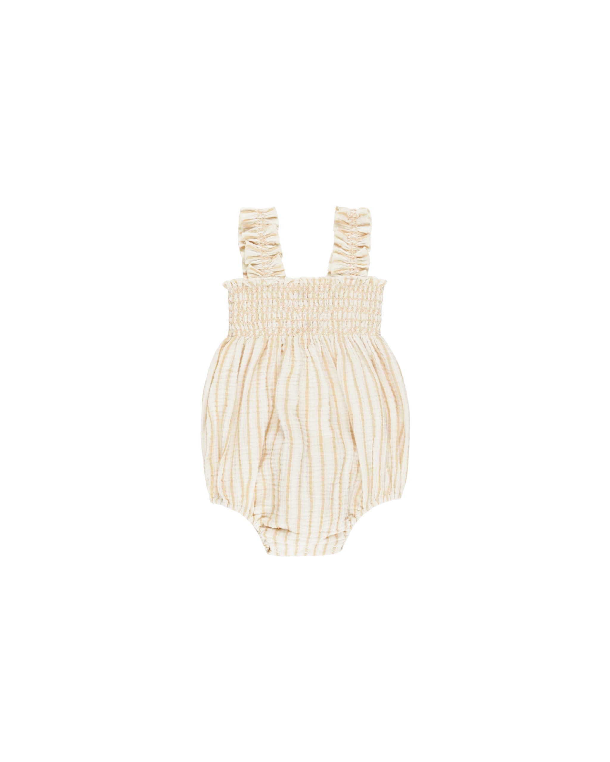 Rylee + Cru Julia Romper - Marigold Stripe