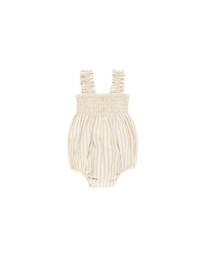 Rylee + Cru Julia Romper - Marigold Stripe