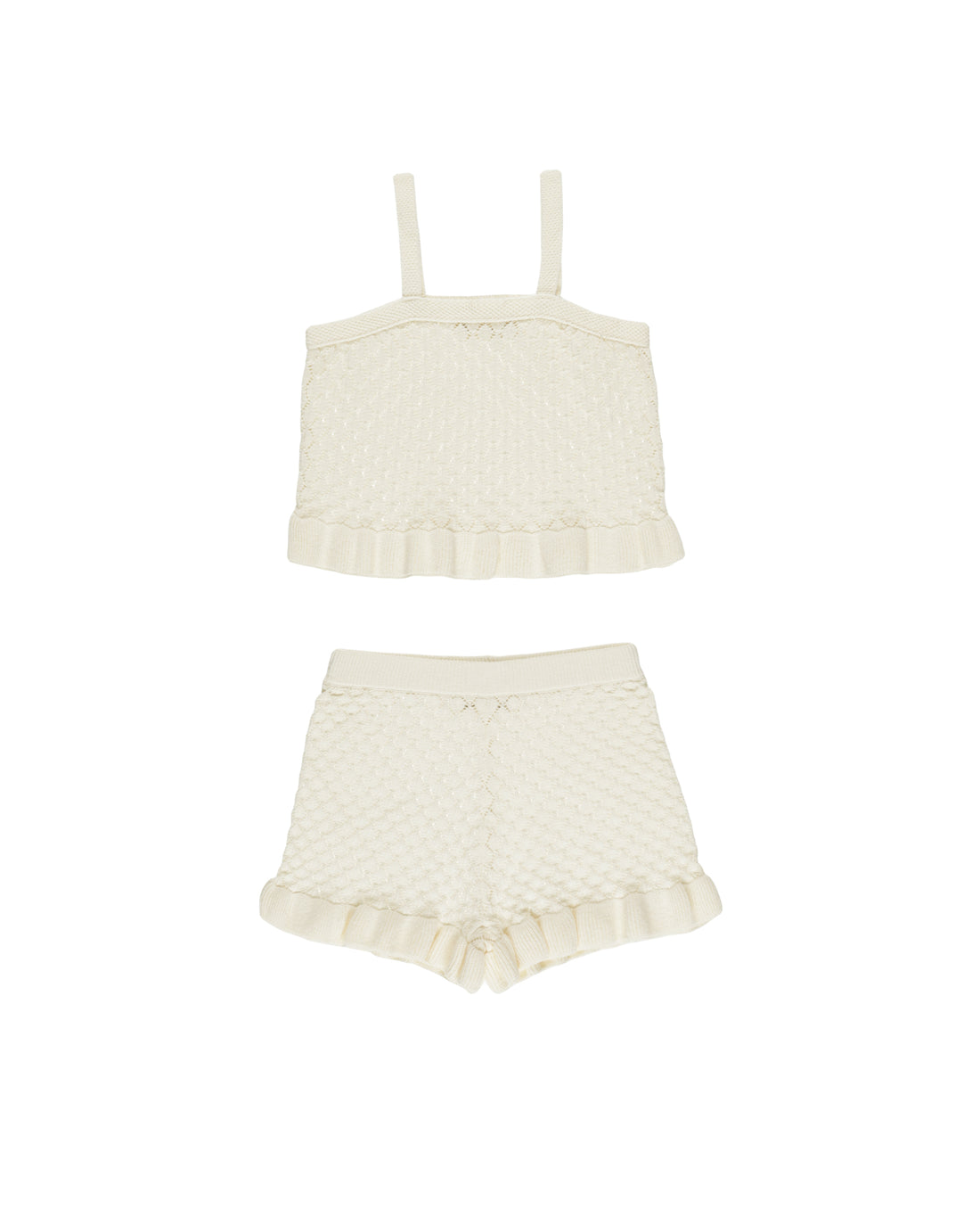 Rylee + Cru Crochet Tank Set - Ivory