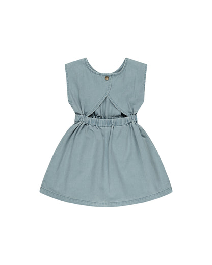 Rylee + Cru Denim Mini Dress - Ocean