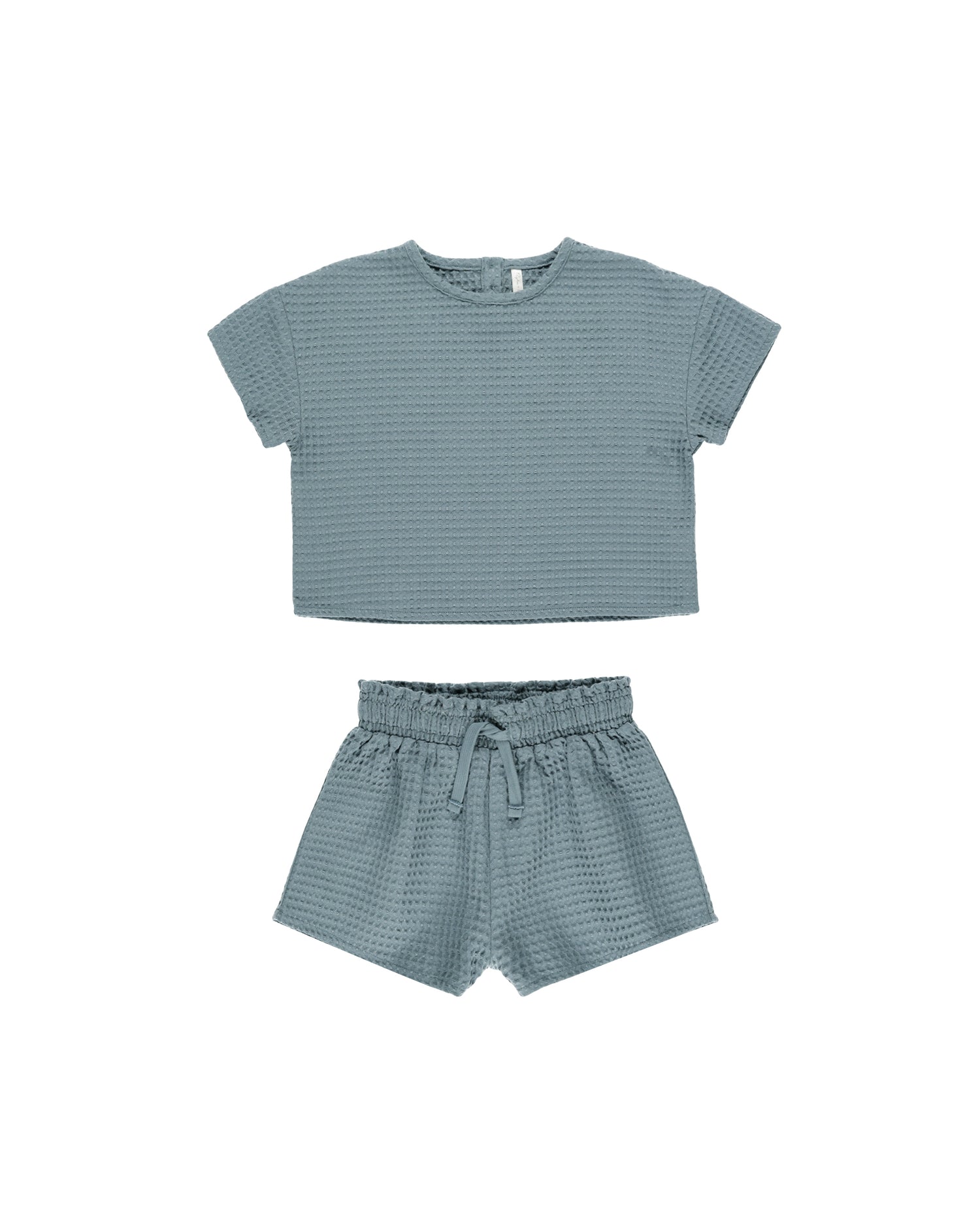Rylee + Cru Girls Waffle Set - Ocean