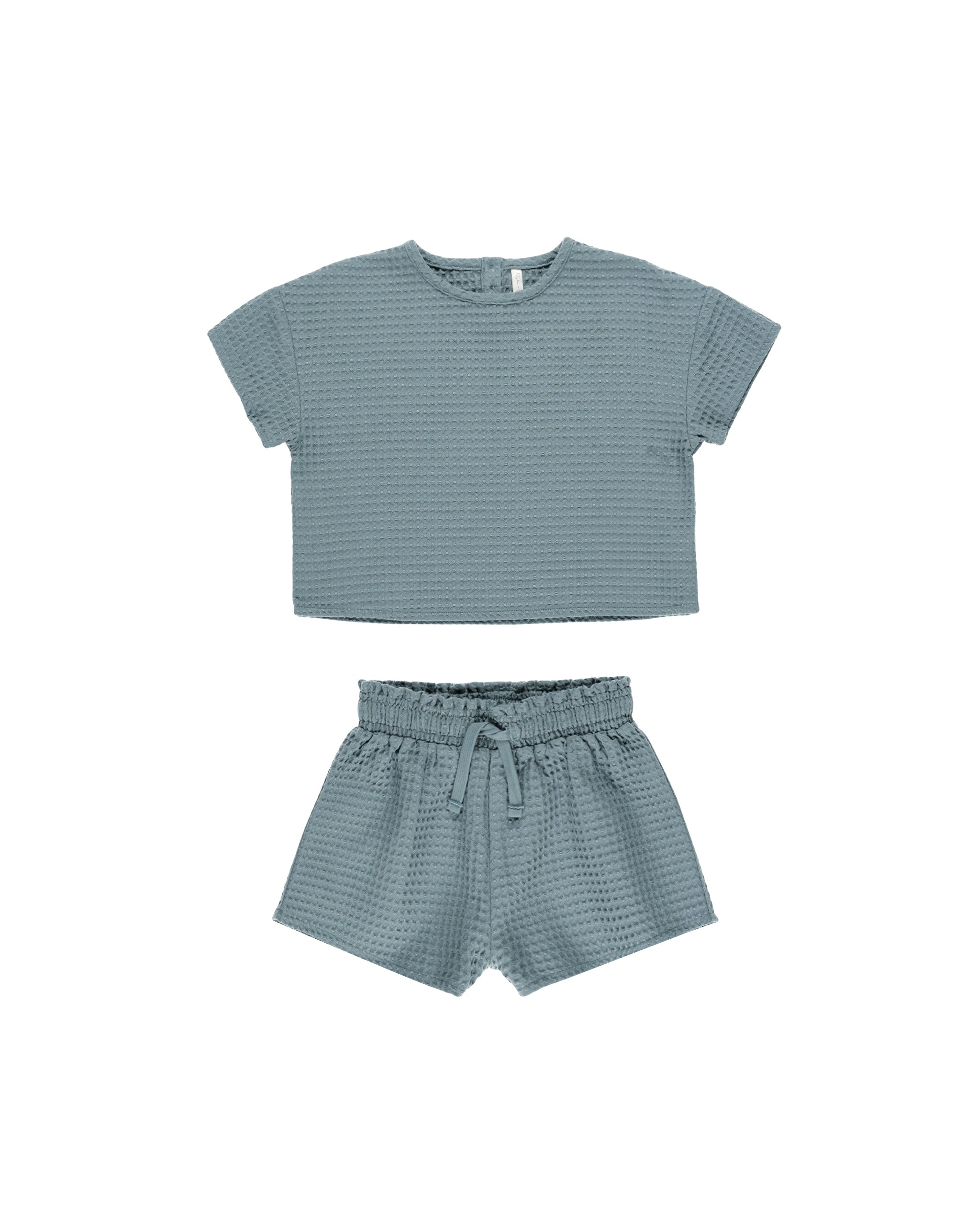 Rylee + Cru Girls Waffle Set - Ocean